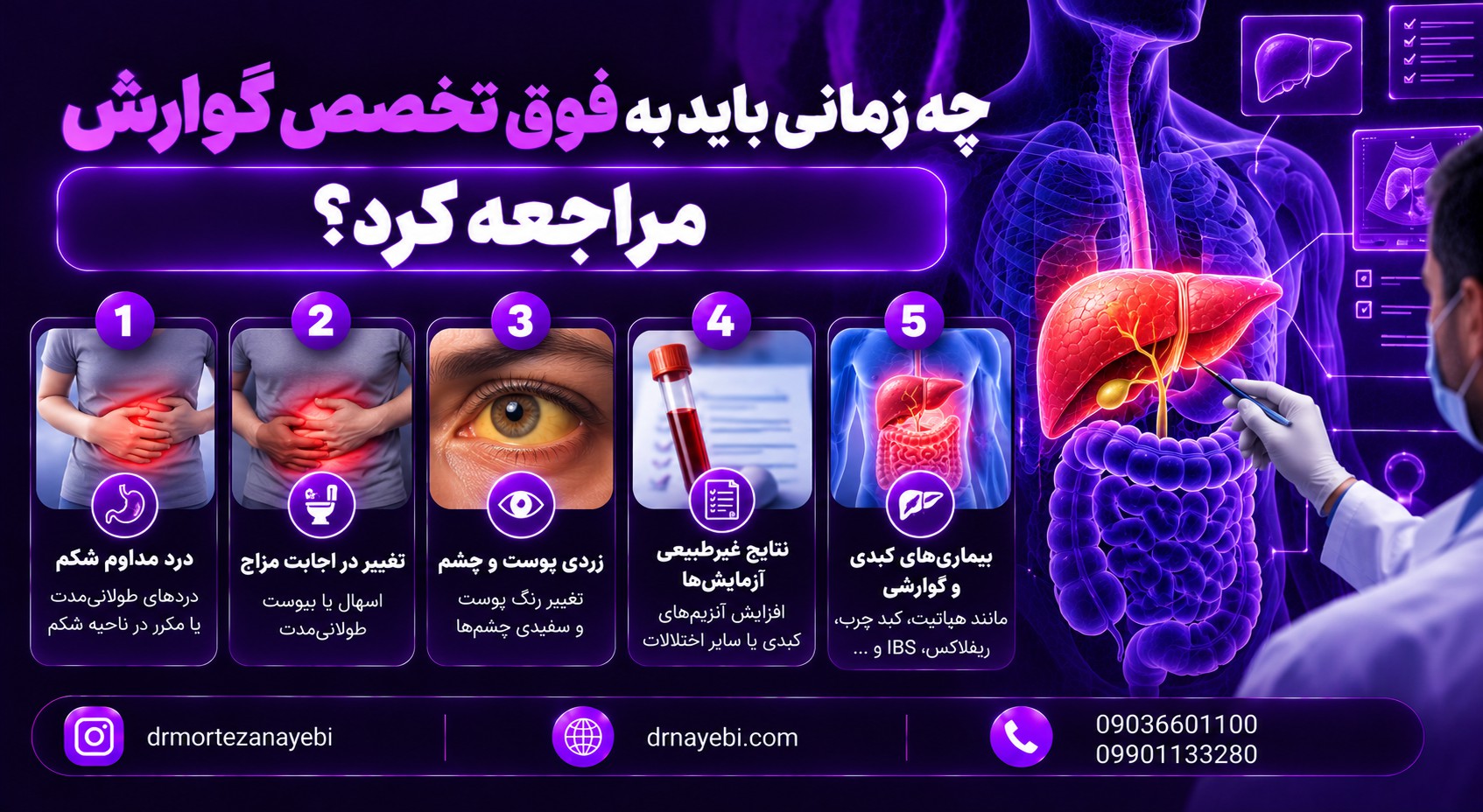 چه زمانی باید به فوق تخصص گوارش مراجعه کرد؟